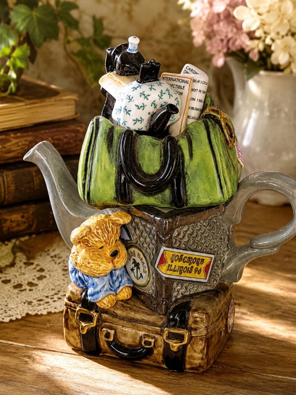 Vintage Paul Cardew Travelers Return Teapot Made in England Limited Edition - Picture 1 of 12